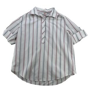Vintage 80s Square One Academia Style Button Up Shirt M/L